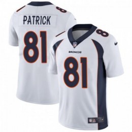 Denver Broncos #81 Tim Patrick White Men's Stitched NFL Vapor Untouchable Limited Jersey