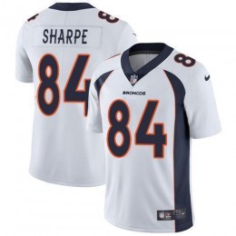 Denver Broncos #84 Shannon Sharpe White Men's Stitched NFL Vapor Untouchable Limited Jersey
