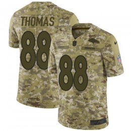 Denver Broncos #88 Demaryius Thomas Camo Men's Stitched NFL Limited 2018 Salute To Service Jersey