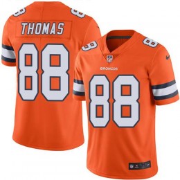 Denver Broncos #88 Demaryius Thomas Orange Men's Stitched NFL Limited Rush Jersey