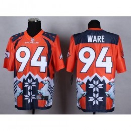 Denver Broncos #94 DeMarcus Ware Orange Men's Stitched NFL Elite Noble Fashion Jersey