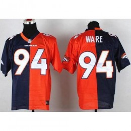 Denver Broncos #94 DeMarcus Ware Orange/Navy Blue Men's Stitched NFL Elite Split Jersey