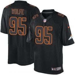 Denver Broncos #95 Derek Wolfe Black Men's Stitched NFL Impact Limited Jersey