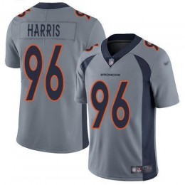 Denver Broncos #96 Shelby Harris Gray Men's Stitched NFL Limited Inverted Legend Jersey