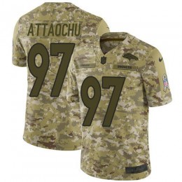 Denver Broncos #97 Jeremiah Attaochu Camo Men's Stitched NFL Limited 2018 Salute To Service Jersey