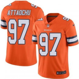 Denver Broncos #97 Jeremiah Attaochu Orange Men's Stitched NFL Limited Rush Jersey