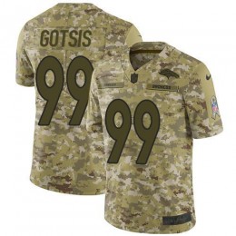 Denver Broncos #99 Adam Gotsis Camo Men's Stitched NFL Limited 2018 Salute To Service Jersey