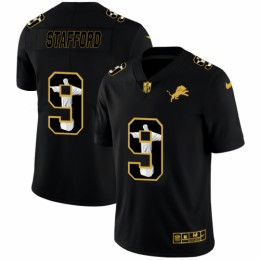 Detroit Detroit Lions #9 Matthew Stafford Men's Carbon Black Vapor Cristo Redentor Limited NFL Jersey
