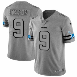 Detroit Detroit Lions #9 Matthew Stafford Men's Gray Gridiron II Vapor Untouchable Limited NFL Jersey