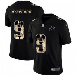 Detroit Detroit Lions #9 Matthew Stafford Carbon Black Vapor Statue Of Liberty Limited NFL Jersey