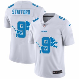 Detroit Detroit Lions #9 Matthew Stafford White Men's Team Logo Dual Overlap Limited NFL Jersey