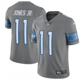 Detroit Lions #11 Marvin Jones Jr Gray Men's Stitched NFL Limited Rush Jersey