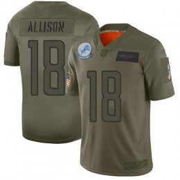 Detroit Lions #18 Geronimo Allison Camo Men's Stitched NFL Limited 2019 Salute To Service Jersey