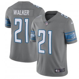 Detroit Lions #21 Tracy Walker Gray Men's Stitched NFL Limited Rush Jersey