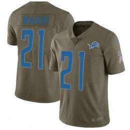 Detroit Lions #21 Tracy Walker Olive Men's Stitched NFL Limited 2017 Salute to Service Jersey