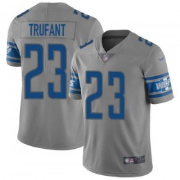Detroit Lions #23 Desmond Trufant Gray Men's Stitched NFL Limited Inverted Legend Jersey