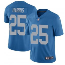 Detroit Lions #25 Will Harris Blue Throwback Men's Stitched NFL Vapor Untouchable Limited Jersey