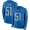 Detroit Lions #51 Jahlani Tavai Blue Team Color Men's Stitched NFL Limited Therma Long Sleeve Jersey