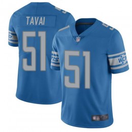 Detroit Lions #51 Jahlani Tavai Blue Team Color Men's Stitched NFL Vapor Untouchable Limited Jersey
