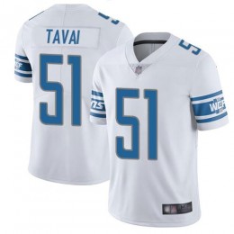 Detroit Lions #51 Jahlani Tavai White Men's Stitched NFL Vapor Untouchable Limited Jersey
