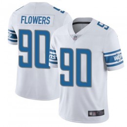 Detroit Lions #90 Trey Flowers White Men's Stitched NFL Vapor Untouchable Limited Jersey