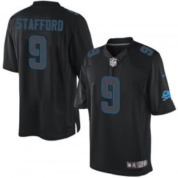 Detroit Lions #9 Matthew Stafford Black Men's Stitched NFL Impact Limited Jersey