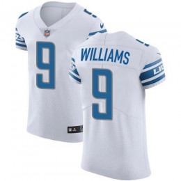 Lions #9 Jameson Williams White Men's Stitched NFL New Elite Jersey