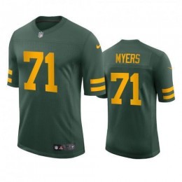 Green Bay Green Bay Packers #71 Josh Myers Men's Alternate Vapor Limited Player NFL Jersey – Green Men's