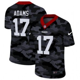 Green Bay Packers #17 Davante Adams Men's 2020 Black CAMO Vapor Untouchable Limited Stitched NFL Jersey