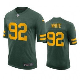 Green Bay Packers #92 Reggie White Men's Alternate Vapor Limited Player NFL Jersey – Green