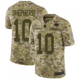 Green Bay Packers #10 Darrius Shepherd Camo Men's Stitched NFL Limited 2018 Salute To Service Jersey