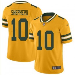 Green Bay Packers #10 Darrius Shepherd Gold Men's Stitched NFL Limited Inverted Legend Jersey