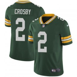 Green Bay Packers #2 Mason Crosby Green Team Color Men's Stitched NFL Vapor Untouchable Limited Jersey