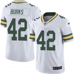 Green Bay Packers #42 Oren Burks White Men's Stitched NFL Vapor Untouchable Limited Jersey