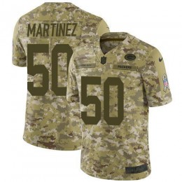 Green Bay Packers #50 Blake Martinez Camo Men's Stitched NFL Limited 2018 Salute To Service Jersey