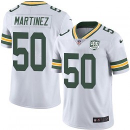 Green Bay Packers #50 Blake Martinez White Men's 100th Season Stitched NFL Vapor Untouchable Limited Jersey