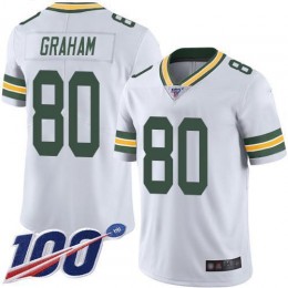 Green Bay Packers #80 Jimmy Graham White Men's Stitched NFL 100th Season Vapor Limited Jersey
