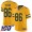 Green Bay Packers #86 Malik Taylor Gold Men's Stitched NFL Limited Inverted Legend 100th Season Jersey