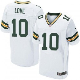 Packers #10 Jordan Love White Men's Stitched NFL New Elite Jersey