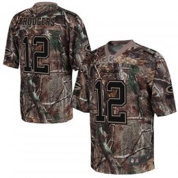Packers #12 Aaron Rodgers Camo Men's Stitched NFL Realtree Elite Jersey