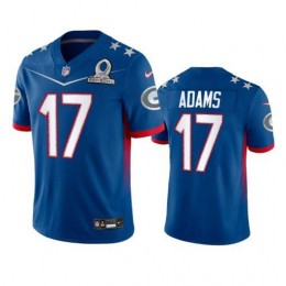 Packers #17 Davante Adams Men's NFL 2022 NFC Pro Bowl Game Jersey Royal