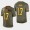 Packers #17 Davante Adams Men's Olive Gold 2019 Salute To Service NFL 100 Limited Jersey