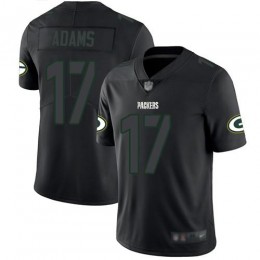 Packers #17 Davante Adams Black Men's Stitched NFL Limited Rush Impact Jersey