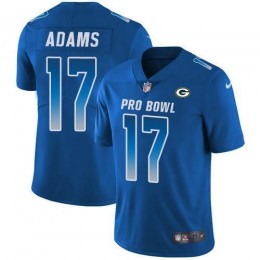Packers #17 Davante Adams Royal Men's Stitched NFL Limited NFC 2019 Pro Bowl Jersey