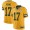 Packers #17 Davante Adams Yellow Men's 100th Season Stitched NFL Limited Rush Jersey
