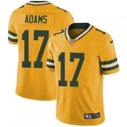 Packers #17 Davante Adams Yellow Men's Stitched NFL Limited Rush Jersey