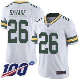 Packers #26 Darnell Savage White Men's Stitched NFL 100th Season Vapor Limited Jersey