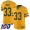 Packers #33 Aaron Jones Gold Men's Stitched NFL Limited Inverted Legend 100th Season Jersey
