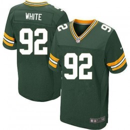 Packers #92 Reggie White Green Team Color Men's Stitched NFL Elite Jersey