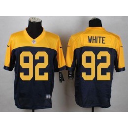 Packers #92 Reggie White Navy Blue Alternate Men's Stitched NFL New Elite Jersey